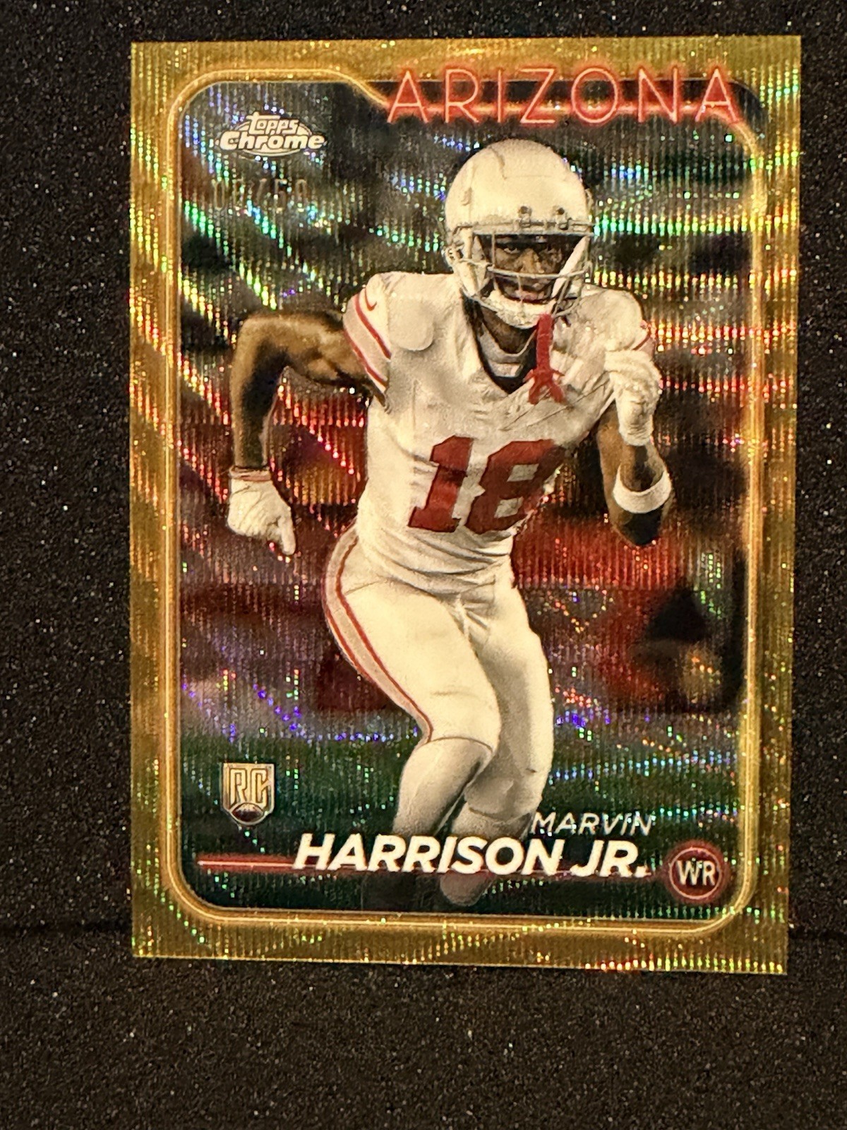 2024 Topps Chrome - Marvin Harrison Jr. #204 Gold Wave Refractor /50 (RC)