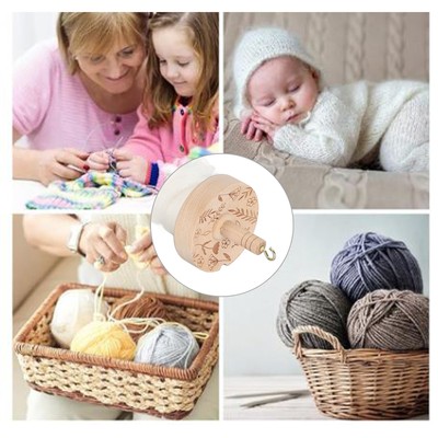 Wooden Drop Spindle Professionelles Garn Spinning Kit Mit Wool Top Für AK