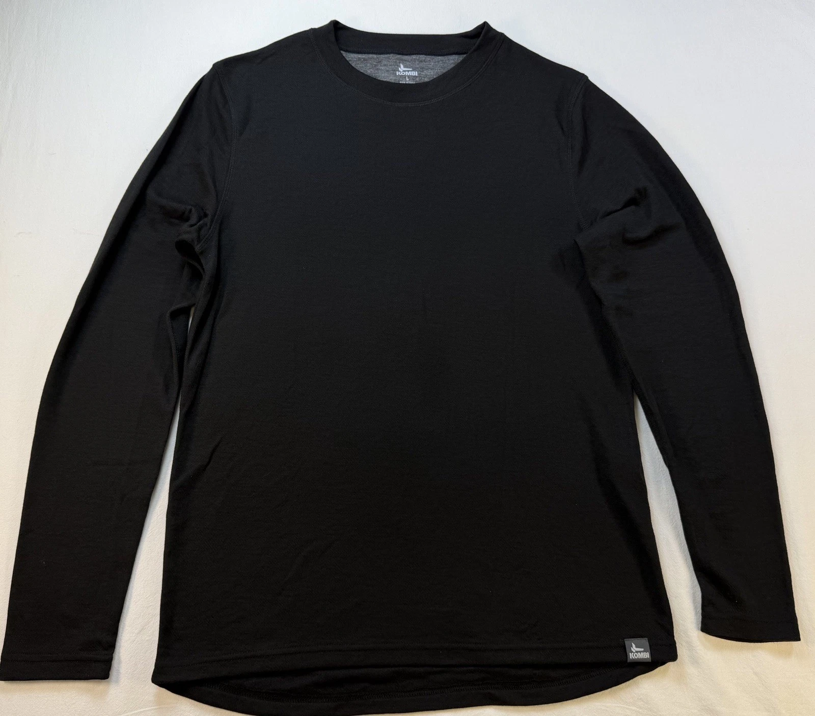 KOMBI Rover Base Layer Black Long Sleeve Men's Large Thermal Shirt Outdoors Ski