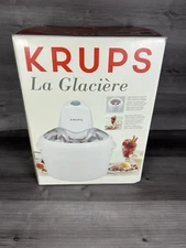 Krups La Glaciere Italian Italy Fresh Ice Cream Maker Model 358 Made In Italy