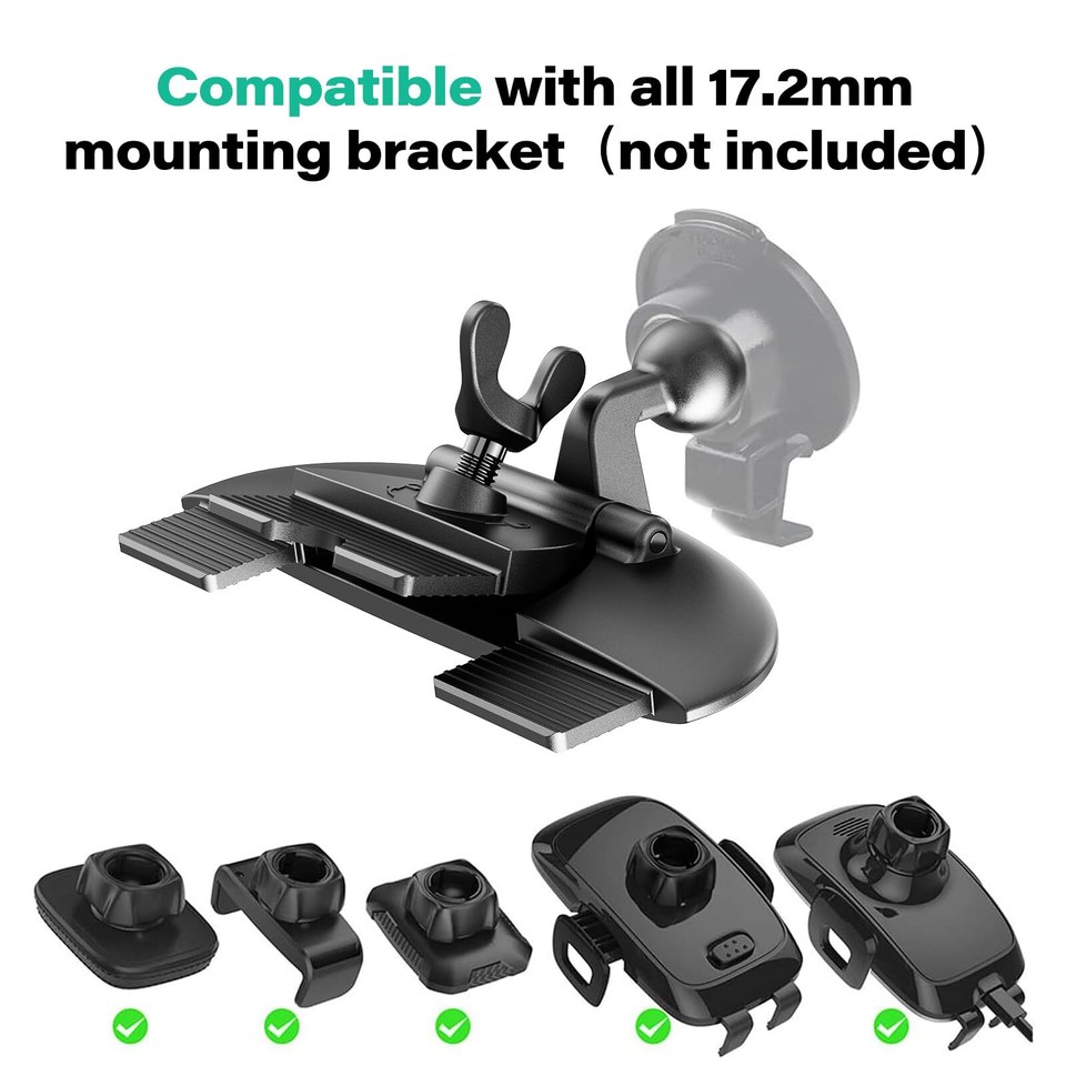 ICARMOUNT Replacement CD Slot Mount Base Car Phone Holder Part 17.2mm