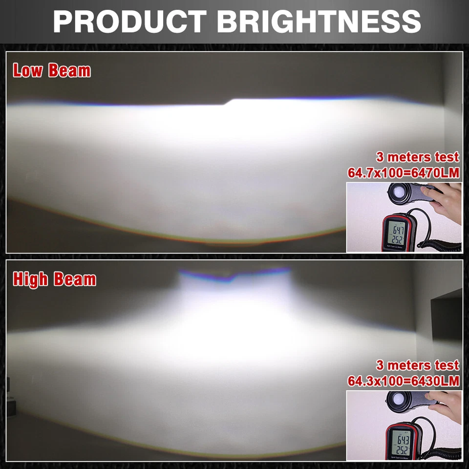 Bi-led Projector 2.5'' Lenses For Headlights H7 H4 9005 9006 H11 H13 LED Light - Image 4 of 4