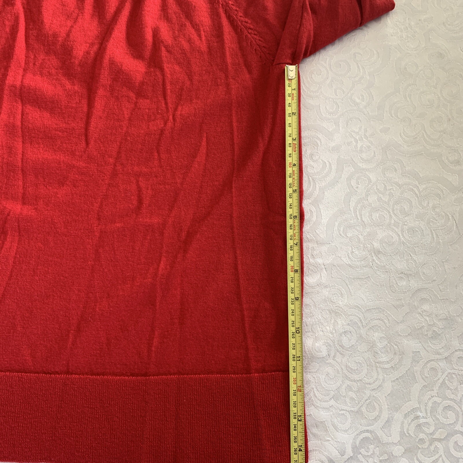 Women’s Small Pendleton Pullover V Neck Red Sweat… - image 16