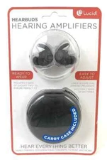 Lucid Audio HEARBUDS Hearing Amplifiers - Carry Case Included(New free shipping)