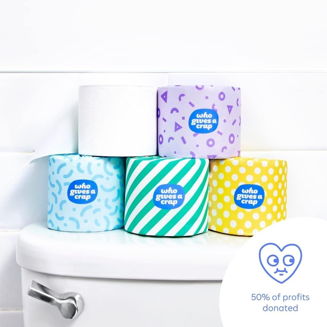 Who Gives A Crap Eco Friendly Toilet Roll, Box of 48 Toilet Rolls (3Ply, 400 eBay