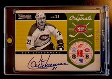 Panini Classics 2012-2013 The Originals Guy Carbonneau Auto 069/100