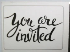 You are invited Embossing Folder  4  x  5-1/2  Inches Darice  NIP