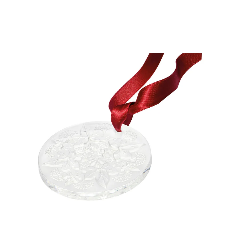 LALIQUE CRYSTAL 2024 LIERRE ANNUAL XMAS ORNAMENT CLEAR #10811800