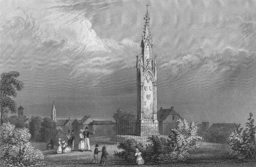 BASEL. Mont, St Jacob. Swiss monument in. Tombleson 1830 old antique print - Photo 1 sur 1