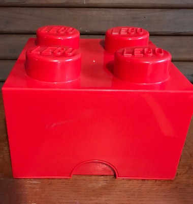 red lego storage box