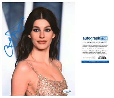 CAMILA MORRONE SIGNED DAISY JONES SEXY MODEL 8x10 PHOTO - ACOA COA