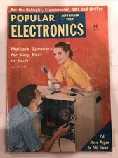 Popular Electronics Magazine September 1957 Multiple Speakers For Hi Fi