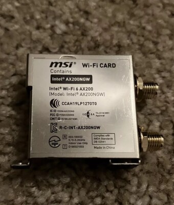MSI Intel AX200NGW WiFI6 AX200