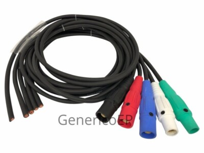 GENERICO CAM LOK #2 EISL POWER/ GENERATOR CABLE 100A 5ft TAILS MMMFF