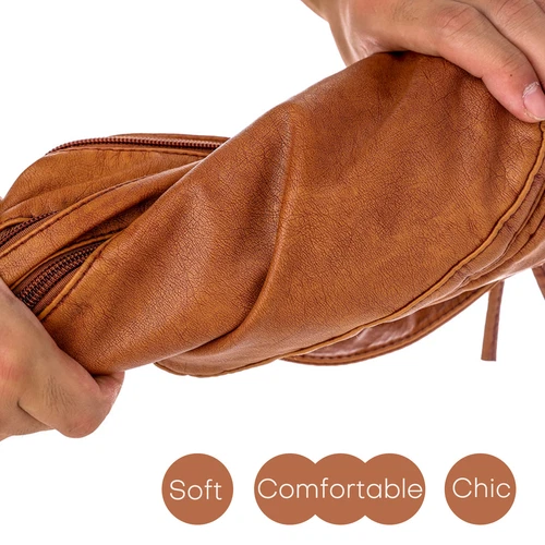 Womens Vintage Soft Leather Shoulder Bag Purse Lady Messenger Crossbody Bag - Bild 31 von 50