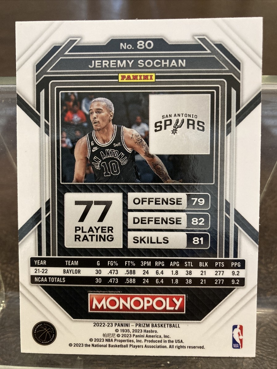 その他 2022 Panini Jeremy Sochan spurs 1/1 その他 2022 Panini Jeremy Sochan spurs 1/1 JEREMY SOCHAN