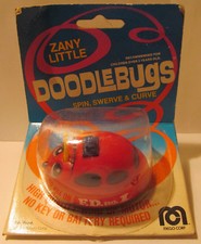 Mego Doodlebugs - Fire Dept. Car 2.25" Long Wind Up Fireman, MIP 1978