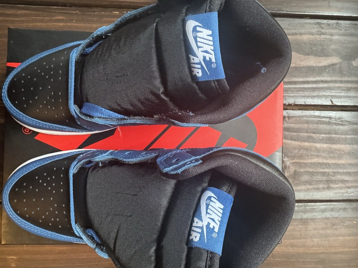 Nike Air Jordan 1 Retro High OG Dark Marina Blue Black GS Size 4Y