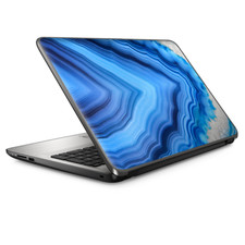 Laptop Skin Wrap Universal for 13 inch - Crystal Blue Ice Marble