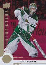 17/18 UD..DEVAN DUBNYK..SHINING STARS..RED..# SSG-5..WILD..FREE COMBINED SHIP