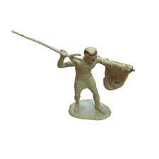 Marx Ben Hur Playset Man Figure w/ Trident TAN COLOR Original Painted 1950s/60s