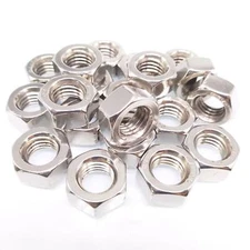 50pcs M10 Metric Thread Insert Screw Fastener Stainless Steel Hex Nut