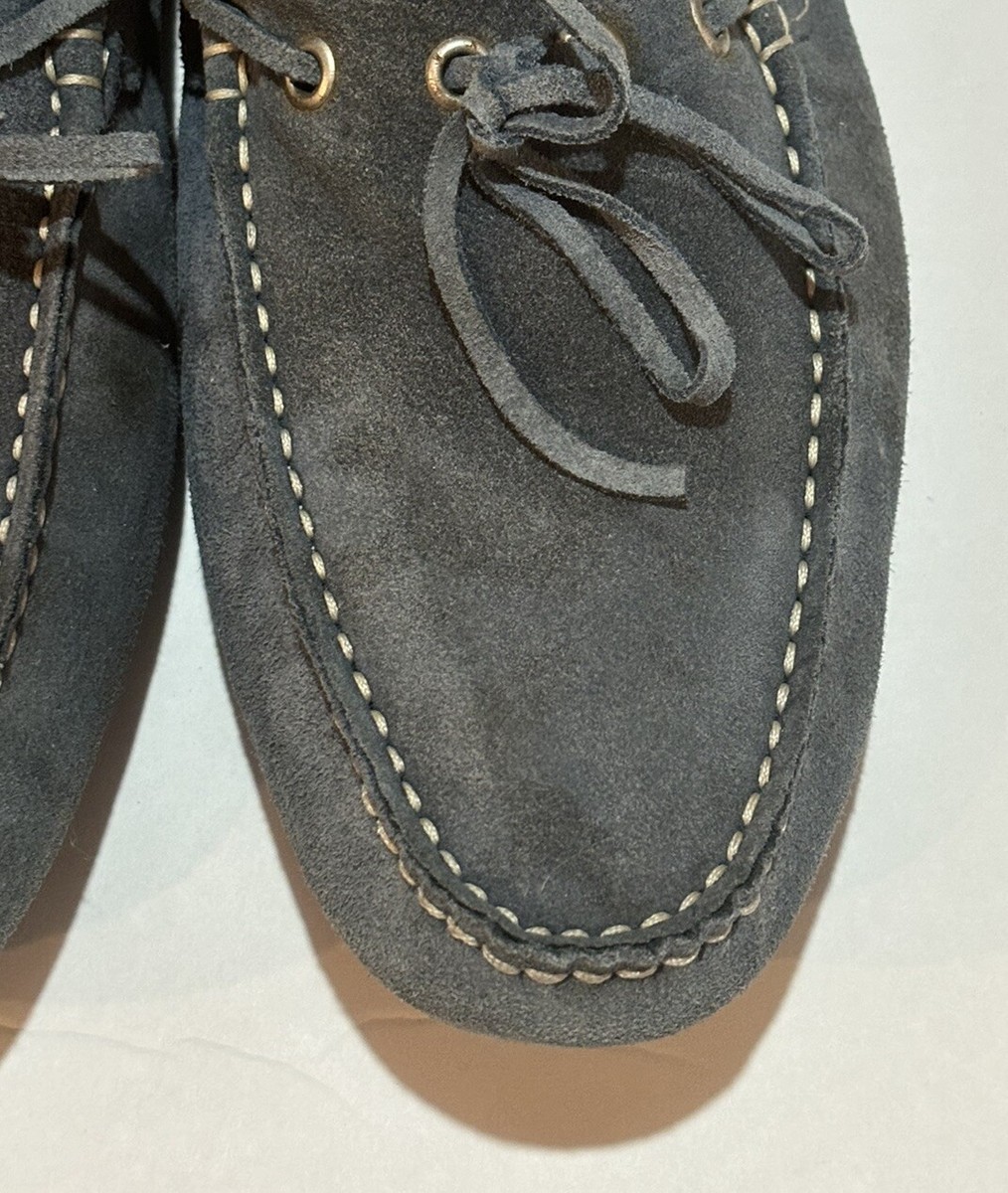 Barneys New York Gray Suede Shoes Loafers Moccasins US 10 