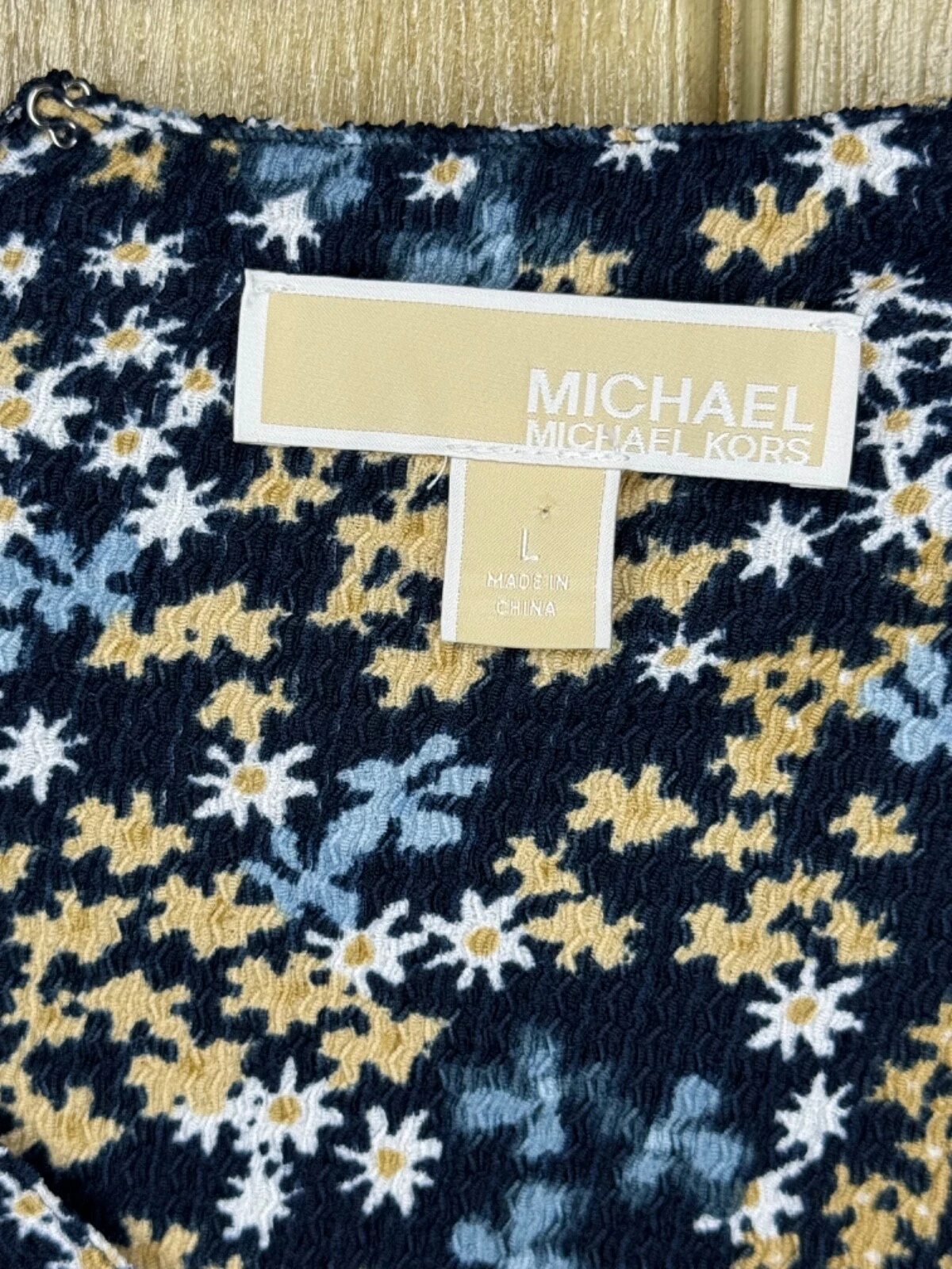 Abito floreale Michael Kors da donna Chambray taglia large