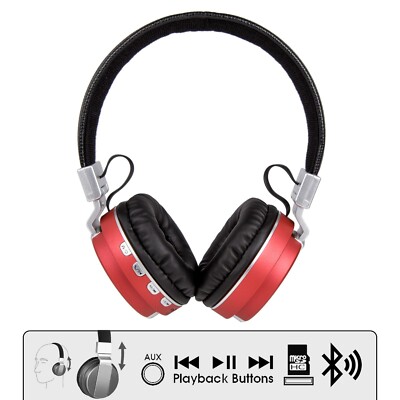 GYM Headphones Headband High-End Wireless Bluetooth With Microphone