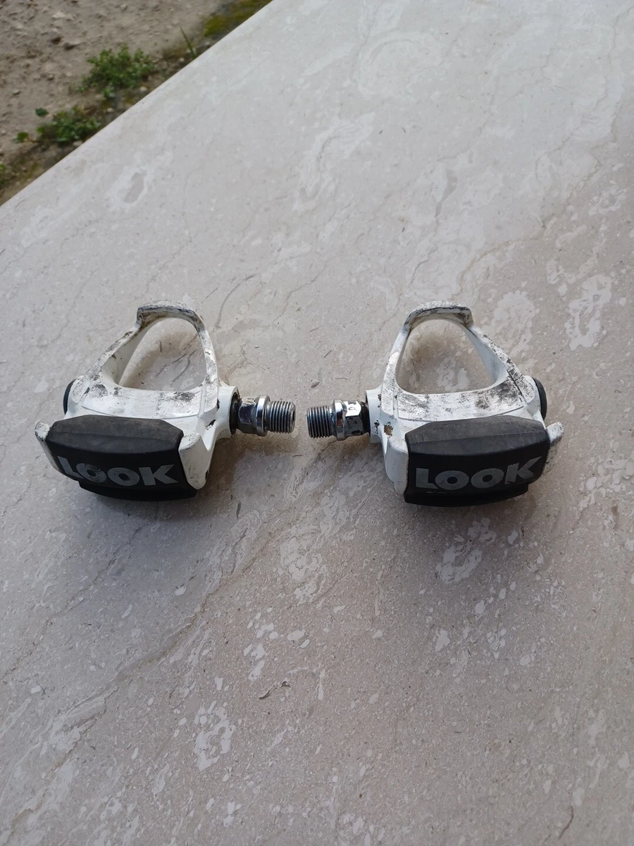 Pédales Vélo Route Look Anatomic PP 256 Carbone - Vintage, Noires, Sans Crampons