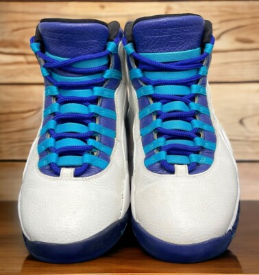 Air Jordan 10 Retro NBA Basketball Charlotte Hornets Shoes Mens 10