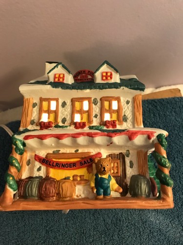 Weihnachtsdorf Teddybär Nordpol Kaufmann beleuchtet MAX5850 - Bild 8 von 9