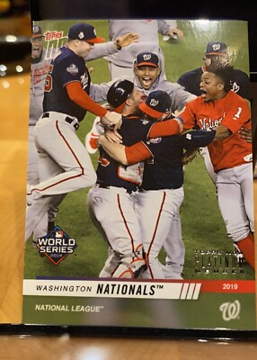2019 Topps NOW NATIONALS WORLD SERIES 10-CARD PLATINUM MEMBER TEAM  