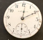 Antique 1904 Elgin Grade 208 Pocket Watch Movement Parts Good Balance 18s 7j USA