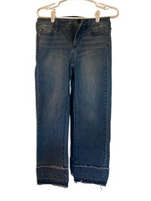Women's Liverpool LA The Crop Straight Embroidered Hem Jeans - Size 2/26