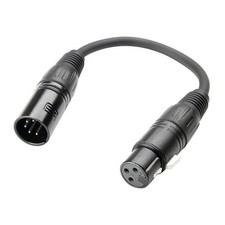 Image of Adam Hall - 3 STAR DGF 0020 DMX Adapter XLR male 5-pin to XLR female 3-pin 0.2 m