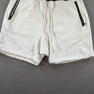 Fear of God Shorts Mens Large White FOG Essentials Sweat Short