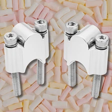 30mm Height Handlebar Risers 7/8" Bar Clamp Kit For ATV Dirt Bike Honda Yamaha