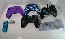 Lot of 4 Xbox Controllers A Left Switch Joy C...