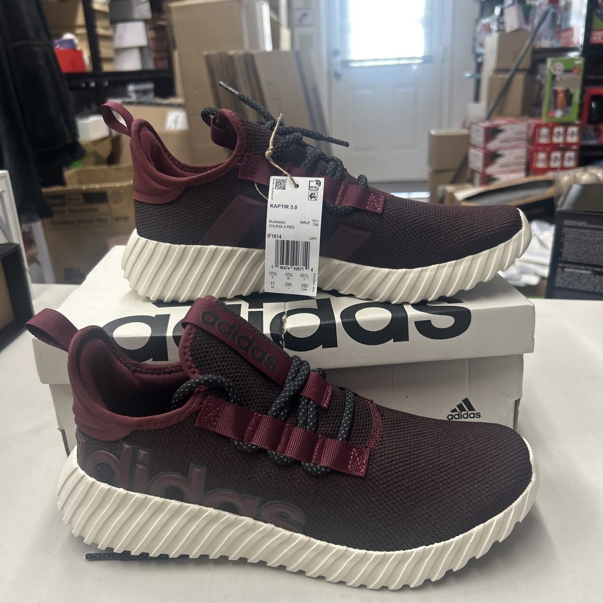 Adidas Sneaker Adidas Kaptir Maroon Adidas Kaptir Maroon Red Black