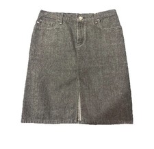 Ralph Lauren Charcoal Pencil Skirt Grey Midi Skirt Size 4