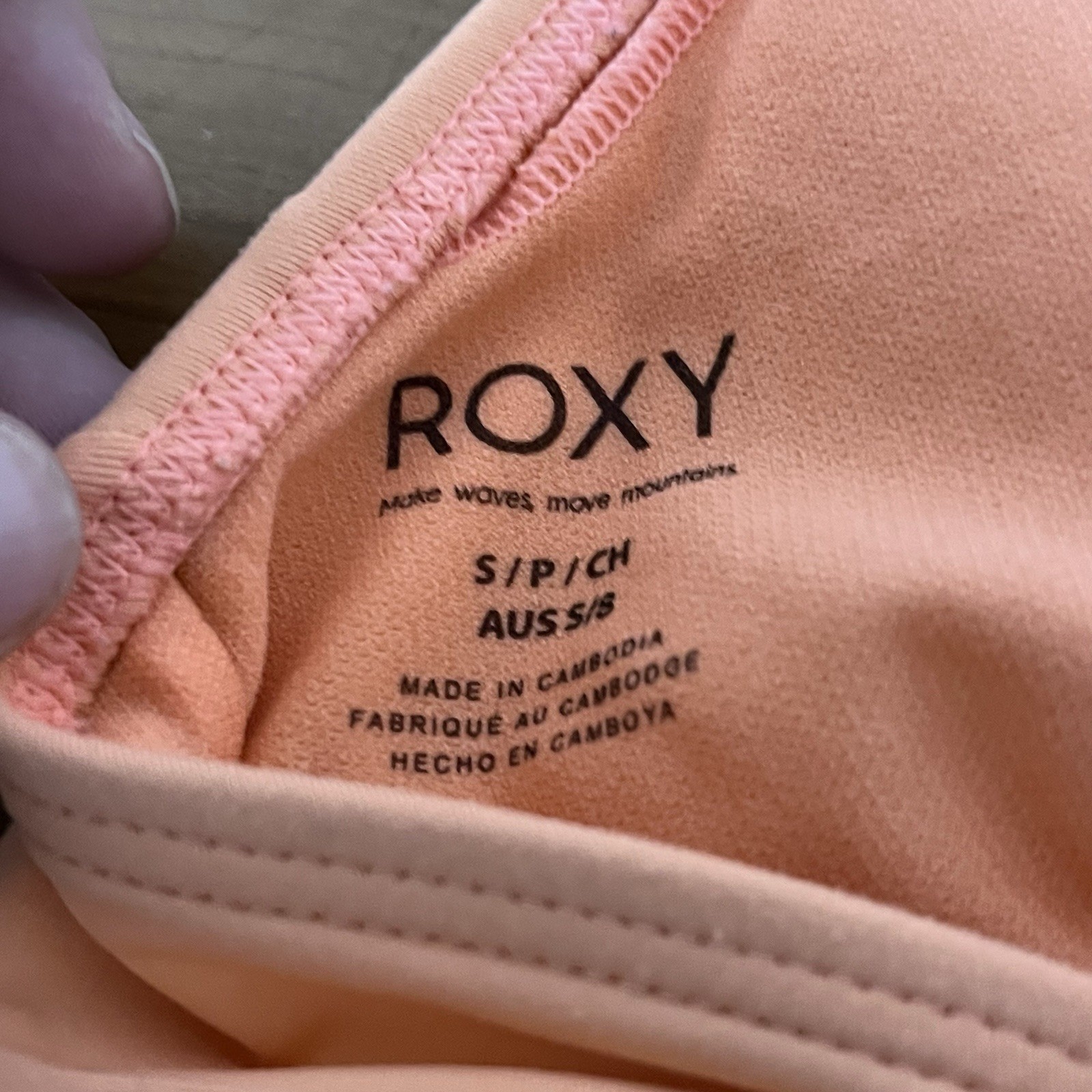 Roxy Beach Classics Triangle Bikini Top Womens Si… - image 5