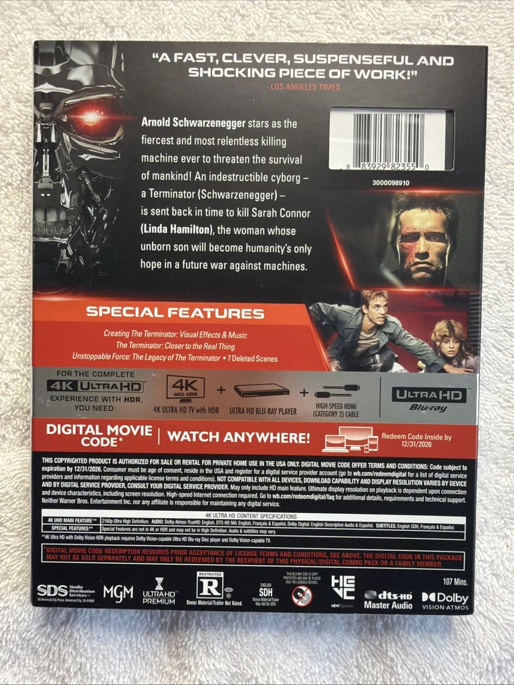 The Terminator 4K UHD Blu-ray - Image 2 of 2