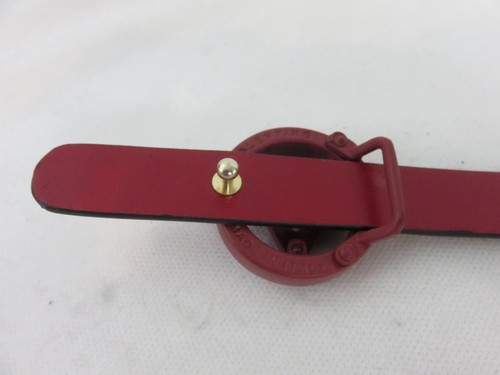Cintura Valentino Giusy in pelle rossa logo in metallo profilo sottile regolabile TG. XS - Foto 4 di 6