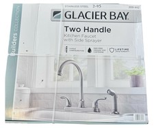 Glacier Bay Builders Standard Kitchen Faucet w/ Side Sprayer in Stainless Steel
