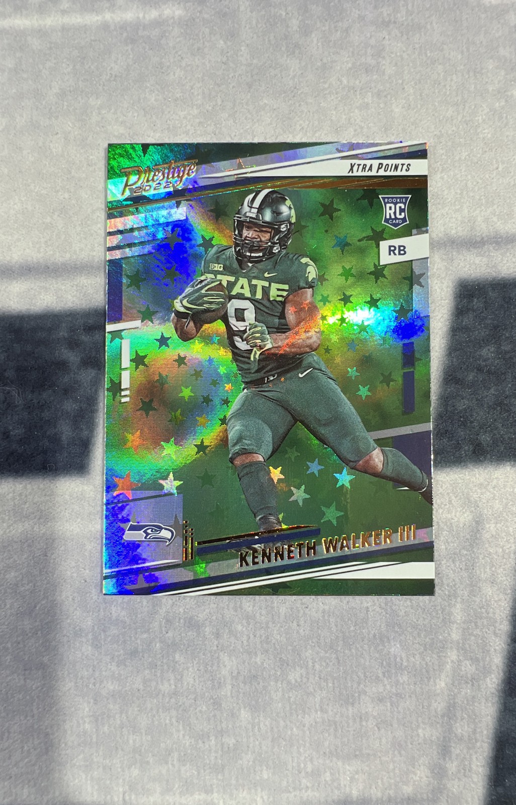 2022 Panini Prestige - Rookies Kenneth Walker III #314 Xtra Points Astral (RC)