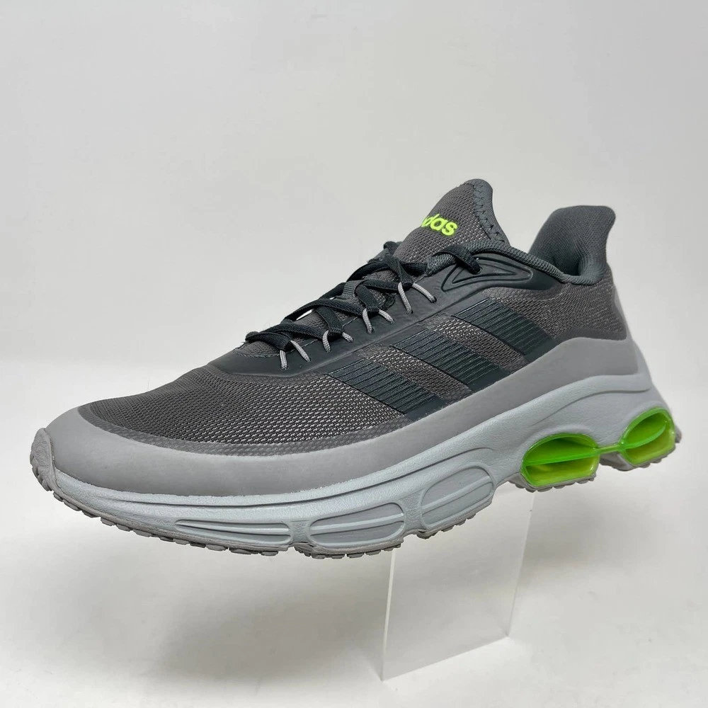 Adidas Quadcube Sneakers Grigio Verde Uomo 8 1 2 S1213 1177