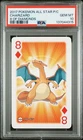 Pokemon All Star Charizard 8 of Diamonds Playing Poker Card 2017 PSA 10 GEM MINT