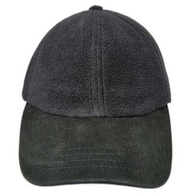 Paramount Headwear Fitted Hat Black Medium Neck Ear Flap Fleece Blank