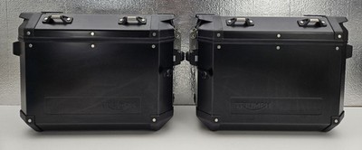NEW 2018-26 Triumph Tiger 1200 Black Expedition L/R Pannier Box Cases   OEM  LT